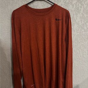 Nike Burnt Orange Long Sleeve Top
